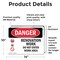 Signmission Renovation Work Do Not Enter Work Area Danger Sign, Vinyl Decal, 14in W x 10in L, 2PK OS-2PACK-DS-D-1014-L-1752 - alternate 2